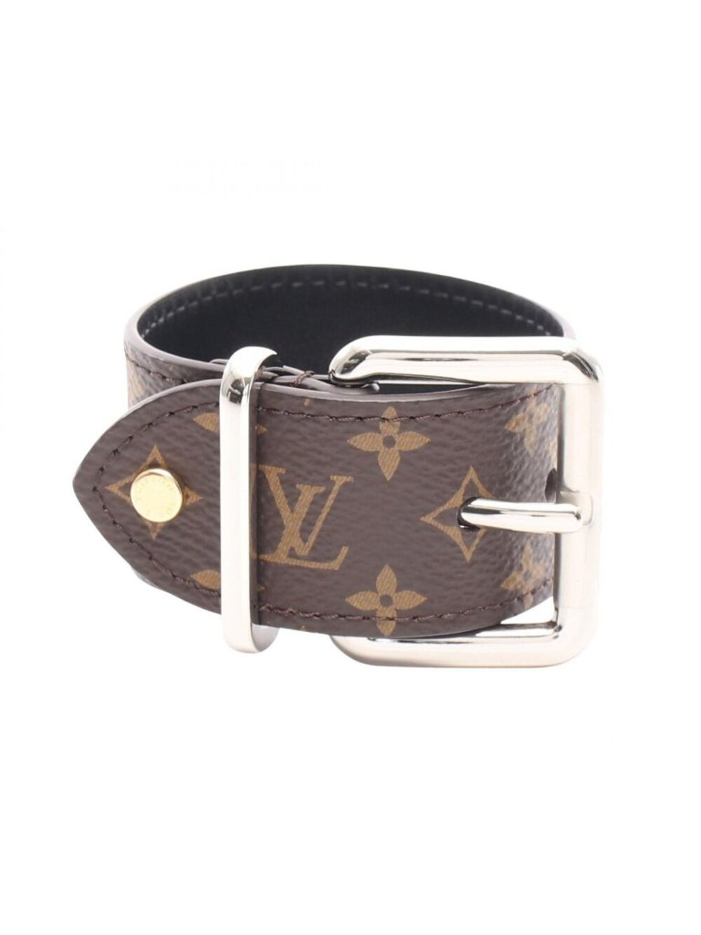 Louis Vuitton Bangle Cuff LV Emblem Bracelet